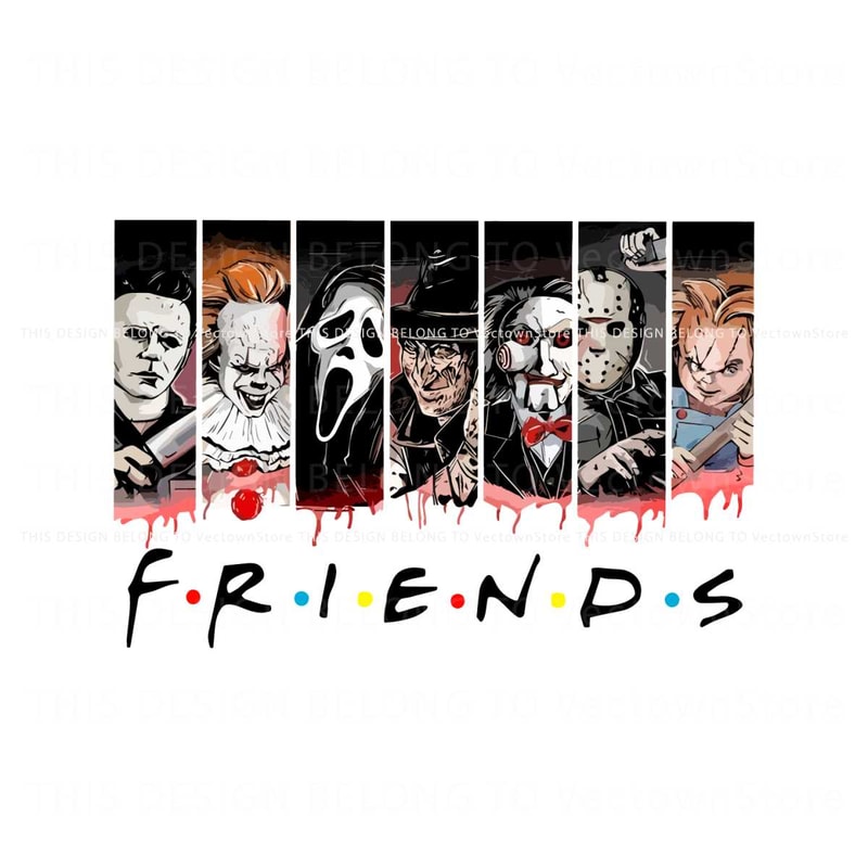 Halloween Horror Characters Friends PNG Sublimation.jpg