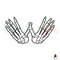 Halloween Skeleton Hands Diy Crafts SVG Cutting Files.jpg