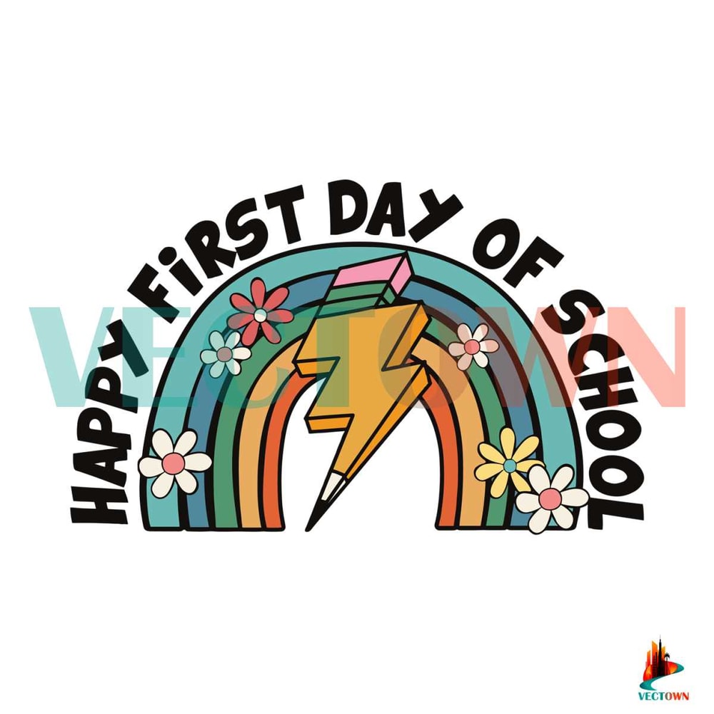 Happy First Day Of School SVG Natural Back To School SVG File.jpg