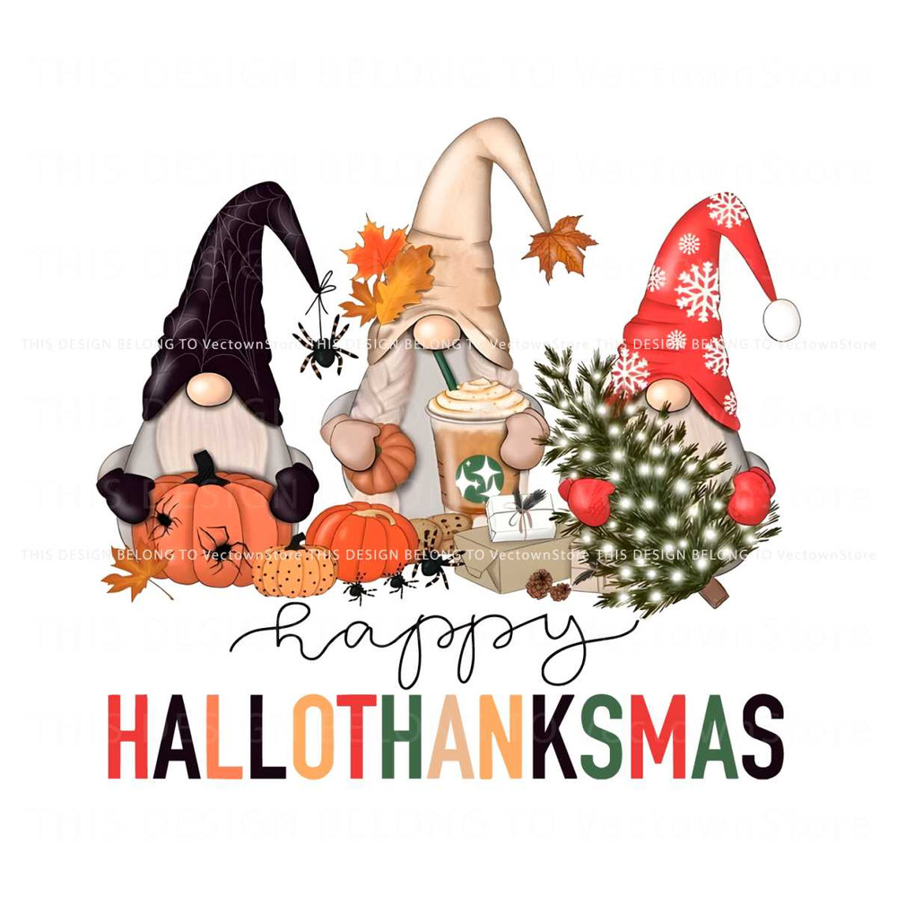 Happy Hallothanksmas Holiday Season PNG Download File.jpg