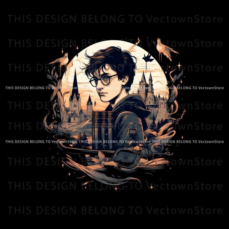 Harry Potter Hogwarts Castle Books PNG Download File.jpg