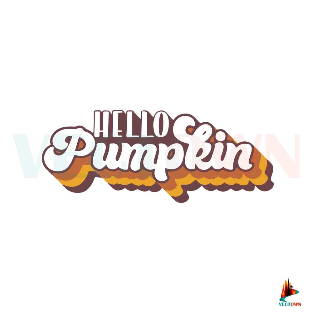 Hello Pumpkin Fall Vector Design SVG Digital File.jpg