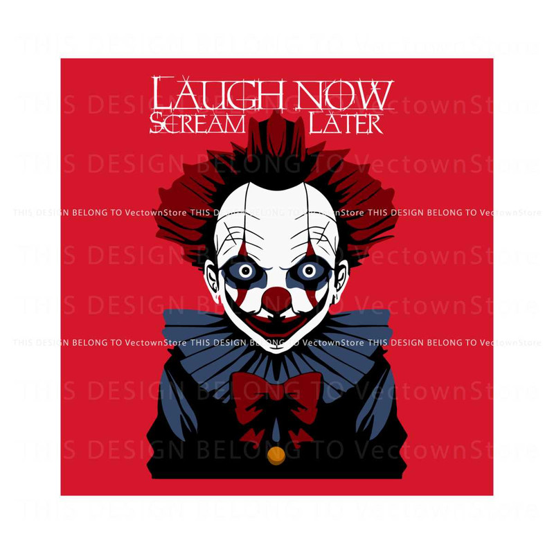 Horror Clown Halloween Pennywise SVG Cutting Digital File.jpg