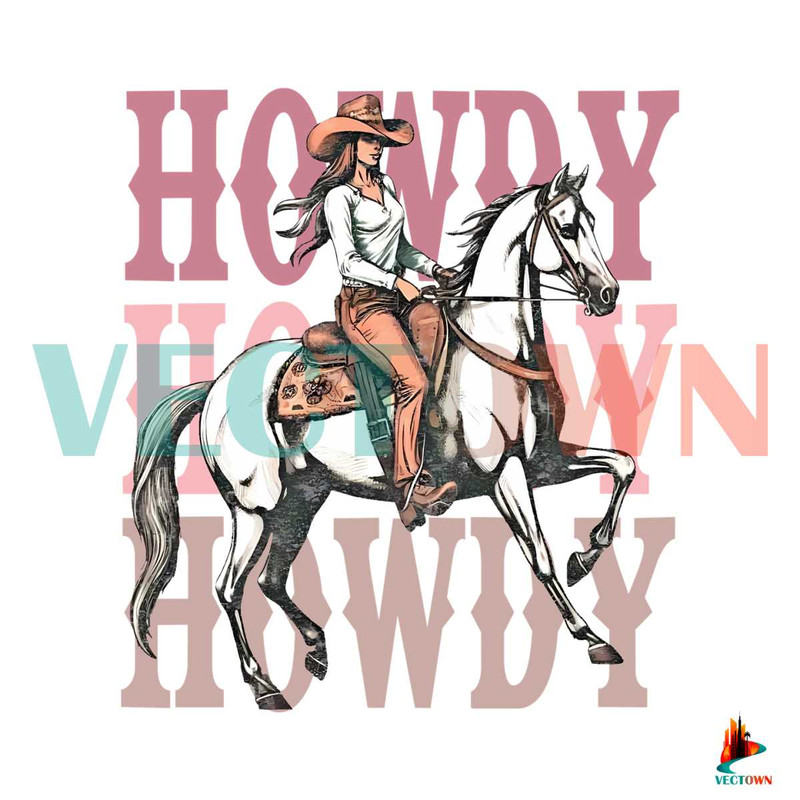 Howdy Western Rodeo Cowgirl PNG Sublimation Download.jpg