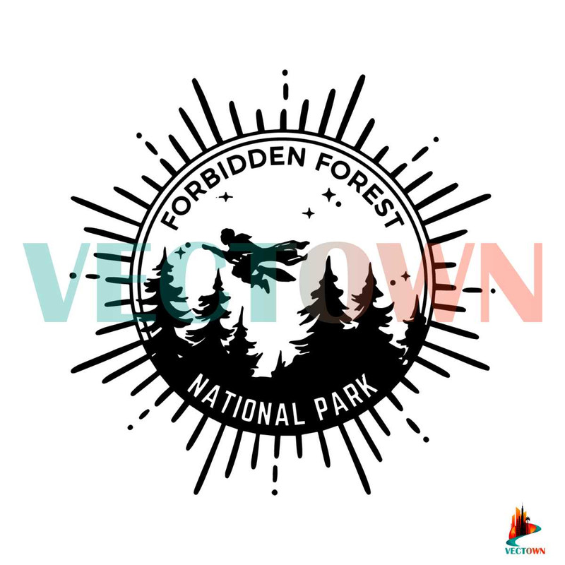 HP Forbidden Forest National Park SVG Harry Potter SVG File.jpg