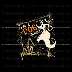 i am a dog person zero halloween oogie boogie bash svg best graphic designs file