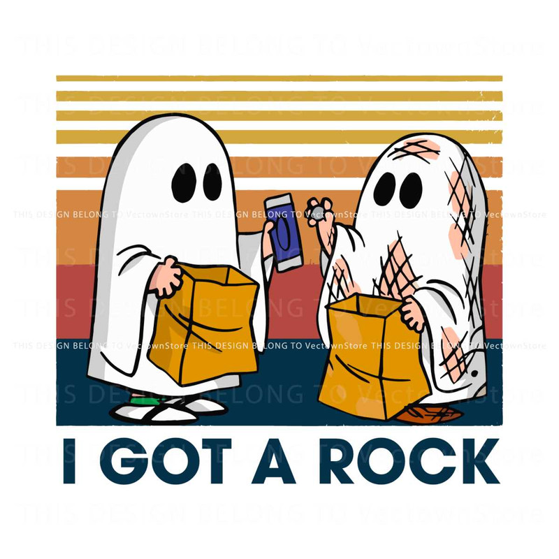 I Got A Rock Cute Couple Ghost SVG Graphic Design File.jpg