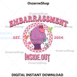 embarrassment svg, inside out svg, pixar inside out characters svg, inside out emotions svg, its okay to feel all the fe