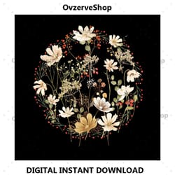 vintage wild flower png, the little wild flower png, birth