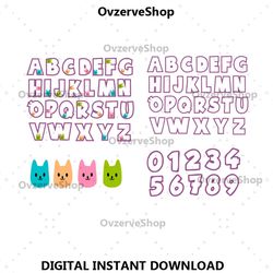 gabby dollhouse alphabet svg, gabby dollhouse png, cricut dollhouse