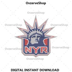 new york rangers hockey team logo embroidery instant download, new york rangers iconic logo machine embroidery design