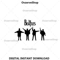 the beatles band svg, beatles rock band svg, the beatles silhouette svg, rock band svg, music svg, rock svg, rock music