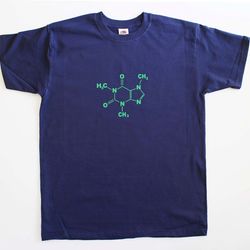 caffeine molecule funny geek mens loose fit cotton t-shirt
