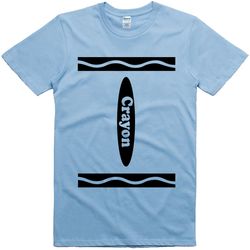 crayon t shirt funny world book day costume halloween fancy dress cotton tee 1