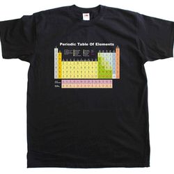 periodic table elements science geek new mens cotton tee shirt