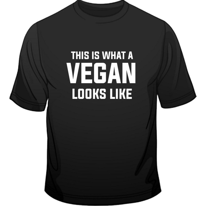 This Is What A Vegan Looks Like Loose Fit Funny Mens Fruit of the Loom T Shirt.jpg