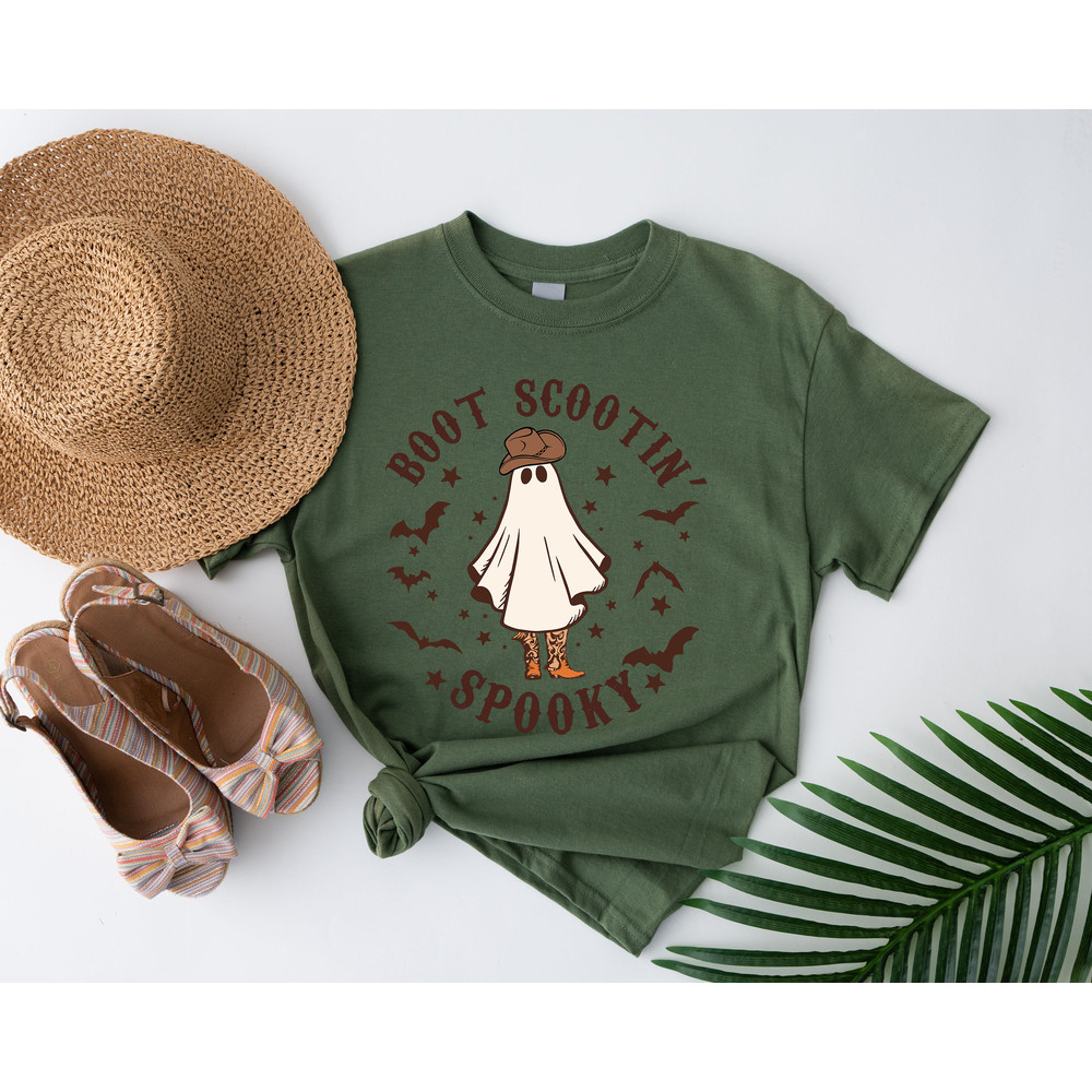 Boot Scootin Spooky T shirt,Halloween Shirt ,Cowboy Ghost Shirt,Western Halloween Shirt, Halloween Gift, Cute Spooky Shirt.jpg