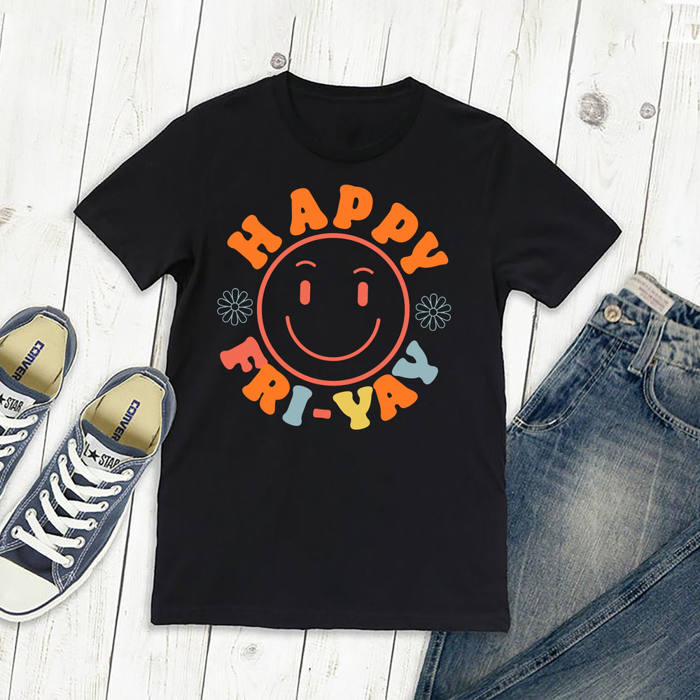 Happy Friyay Shirt, Gift for Teacher, Funny Teacher Shirt, Friday Weekend Shirt, Friyay Teacher Shirt, Fri-Yay Shirt, Teacher Team Tee 1.jpg
