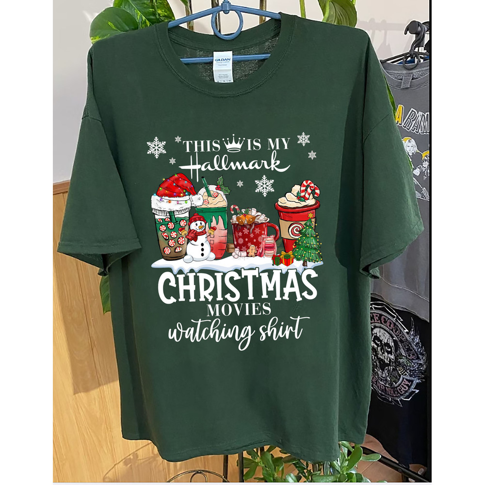 This Is My Movie Watching Shirts, Hallmark Christmas Movies Shirt, Holiday Spirit Shirts, Gift for her, Cute Christmas Shirt, Christmas 1.jpg