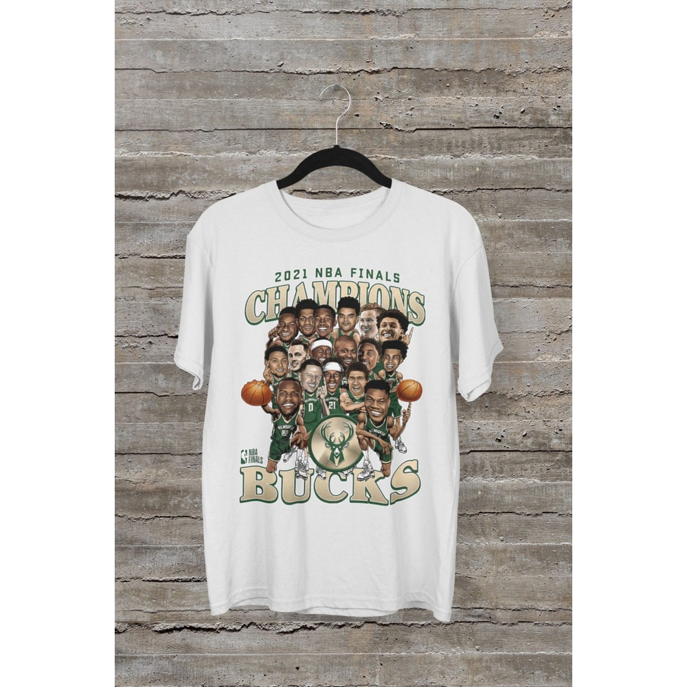 HOT!! 2021 Finals Champions Team Caricature Roster T-Shirt, Basketball Team Shirt, Anniversary Gift.jpg