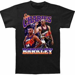 sir charles barkley phoenix suns basketball t-shirt unisex retro tee funny gift
