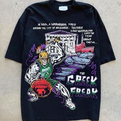 warren lotas x milwaukee bucks quot the greek freak quot t shirt nba giannis antetokounmpo shirt milwaukee bucks shirt n