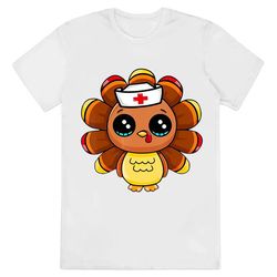 cute nurse turkey thanksgiving shirt
