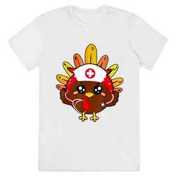 nurse turkey happy thanksgiving shirt