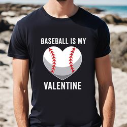 boys valentines day baseball player softball girls gifts t-shirt