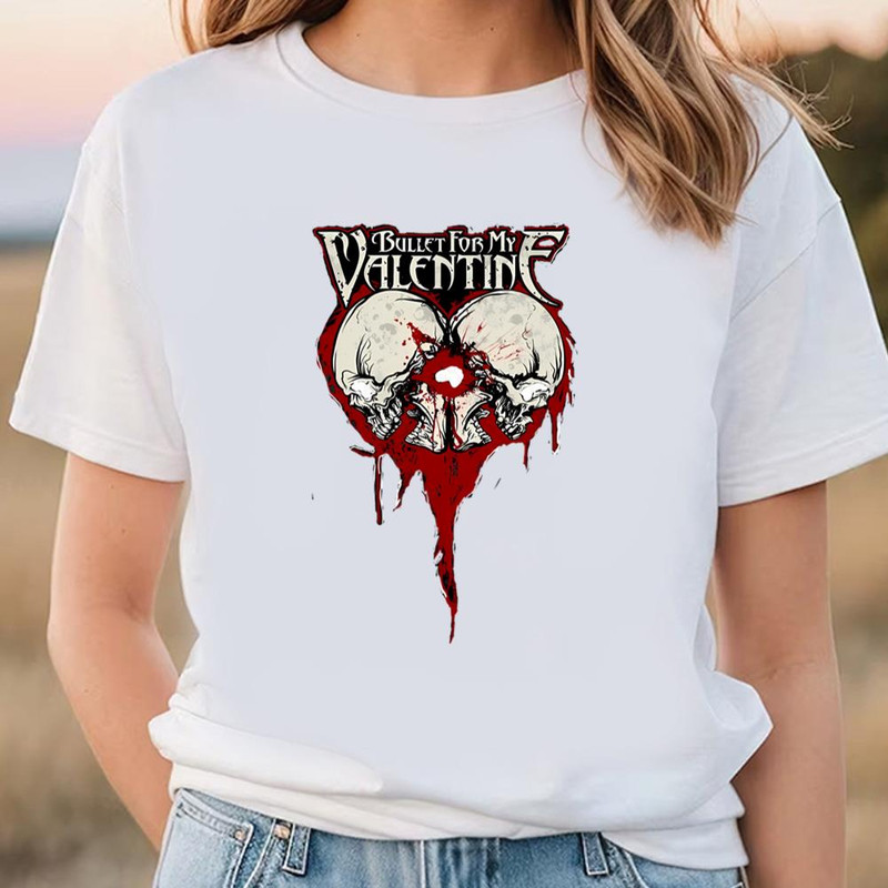Bullet My Valentine Skull And Red Blood T-shirt.jpg