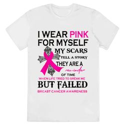 Breast Cancer Awareness Wear Pink For Myself T-Shirt