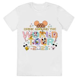 disney epcot drink around the world tour 2023 shirt, disney mickey...