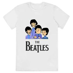 funny the beatles cartoon t-shirt
