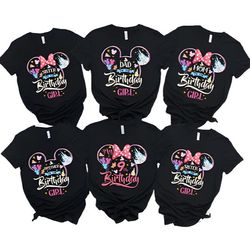 custom disney birthday squad shirt, disney birthday girl shirt...
