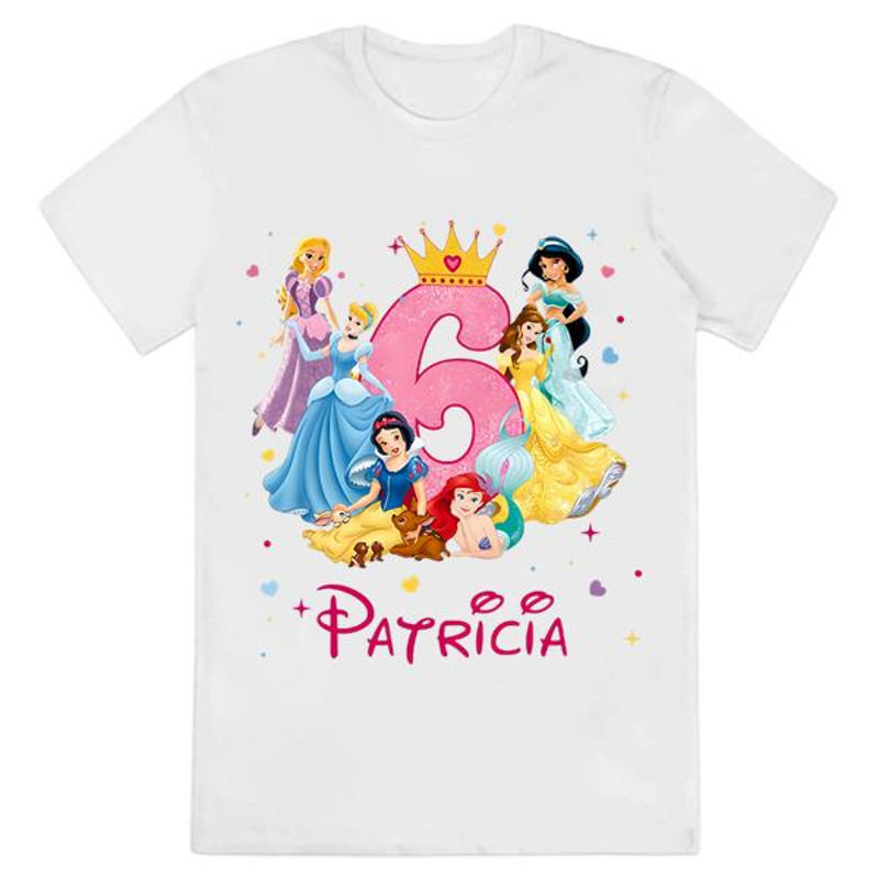 Custom Disney Princess Birthday T-shirt, Personalized Disney... 1.jpg