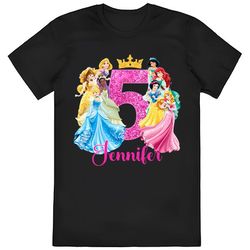 custom disney princess birthday t-shirt, personalized disney...