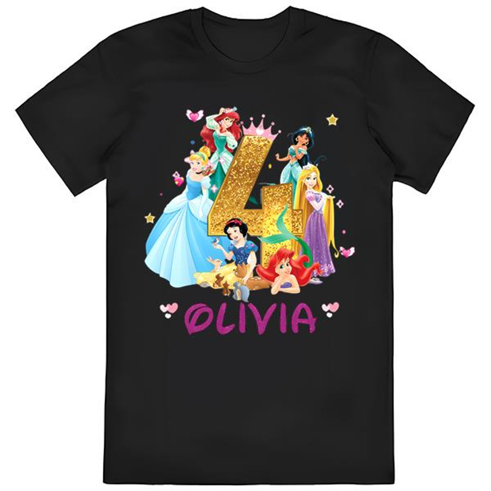 Custom Disney Princess Birthday T-shirts, Personalized Disney....jpg