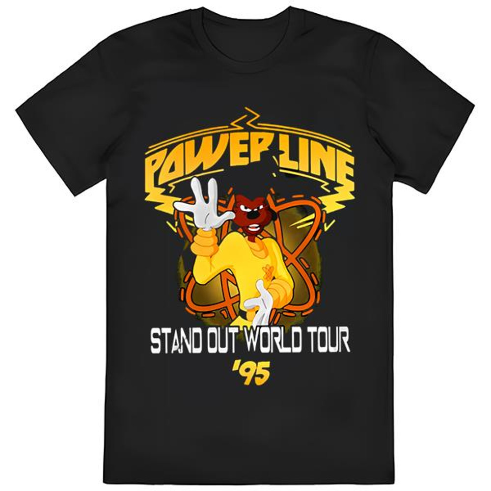 Disney A Goofy Movie Powerline Stand Out Powerline World Tour T-shirt.jpg