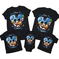 disney birthday squad family matching t-shirt, disney birthday...