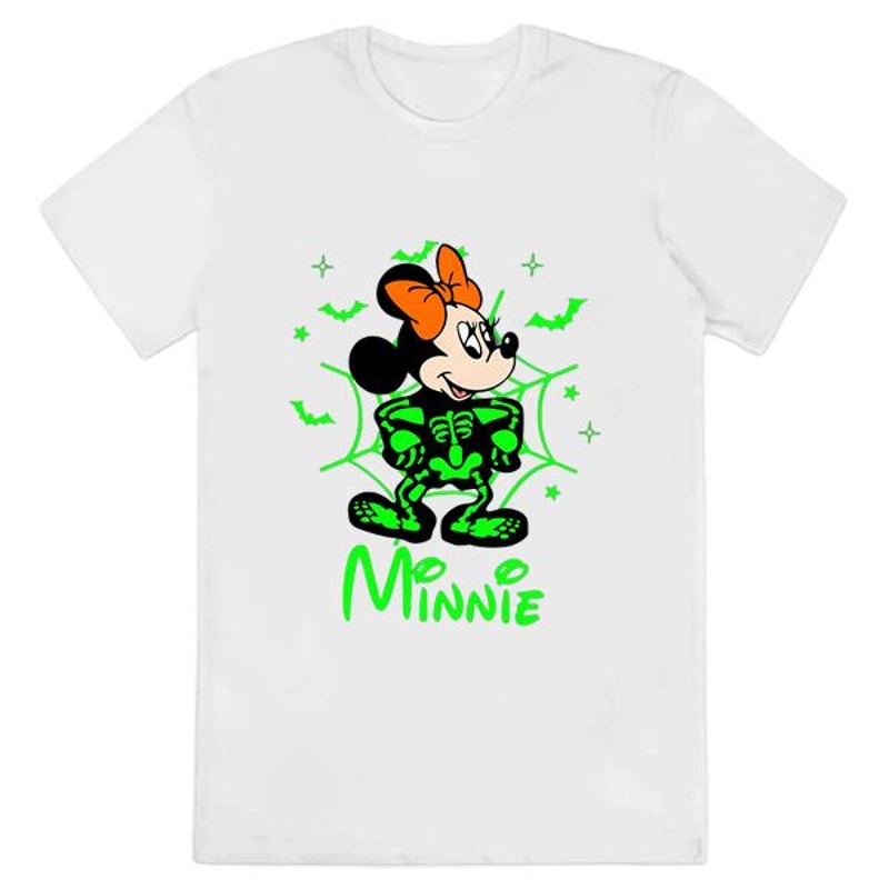 Disney Character Skeleton Halloween Shirt, Minnie Mouse Skeleton....jpg