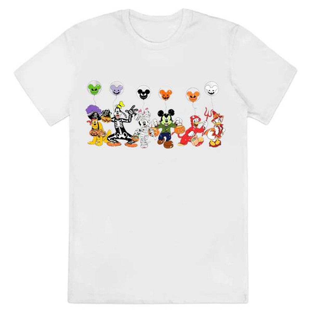 Disney Characters Halloween Skeleton Shirt, Disney Halloween....jpg