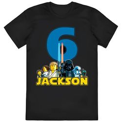 disney star wars custom birthday t-shirt, custom name age birthday...
