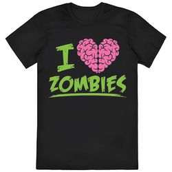 I Heart Zombies Funny Cute Novelty Zombie Shirt, Disney Zombies Shirt