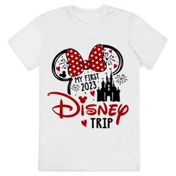 my first disney trip 2023 shirt disney minnie matching shirt...