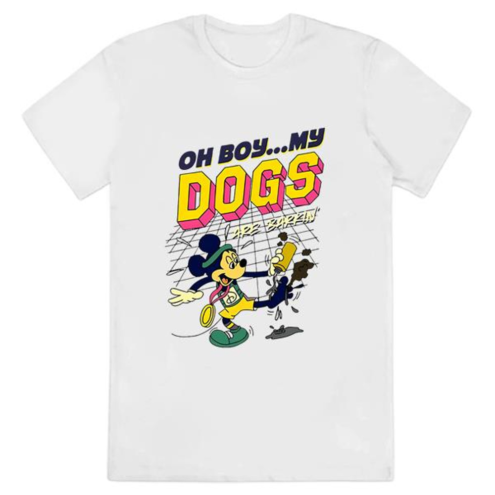 Oh Boy My Dogs Are Barking T-Shirt, Cute Mouse Character Shirts....jpg