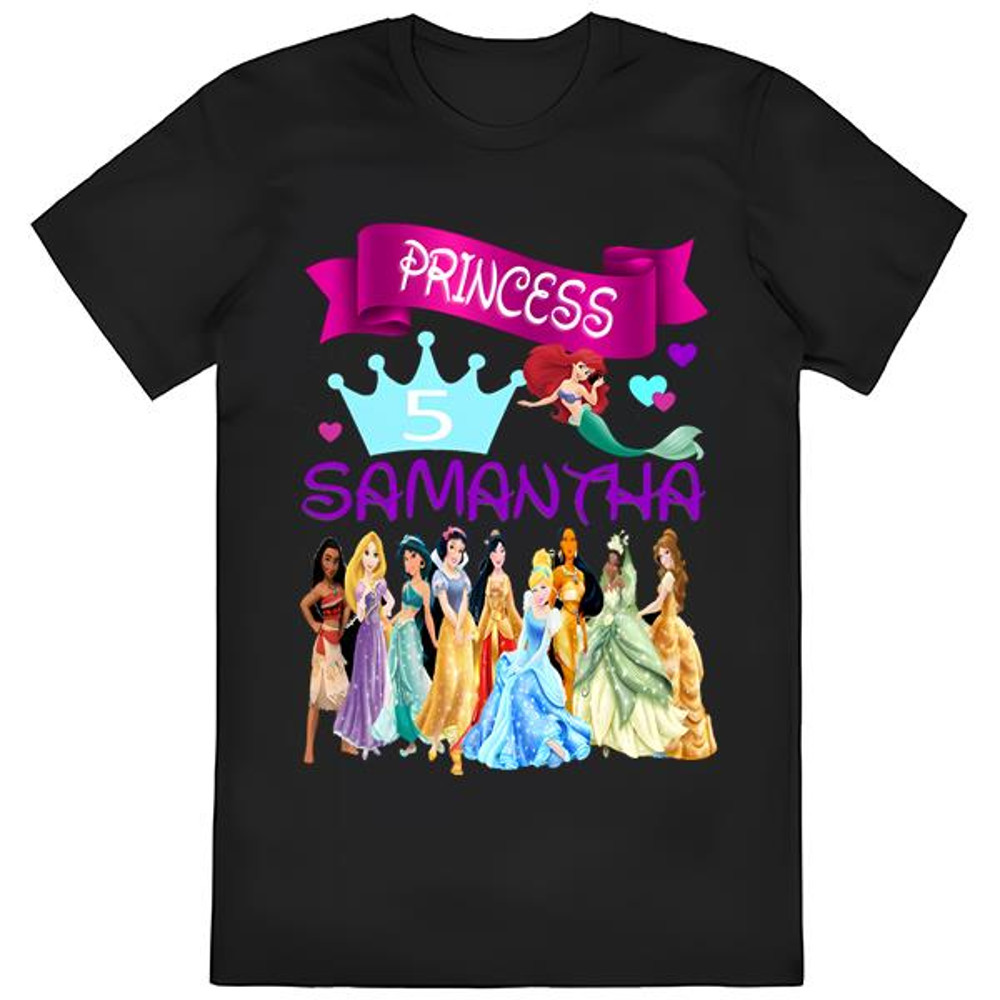 Personalized Disney Birthday Princesses Shirt, Custom Birthday....jpg