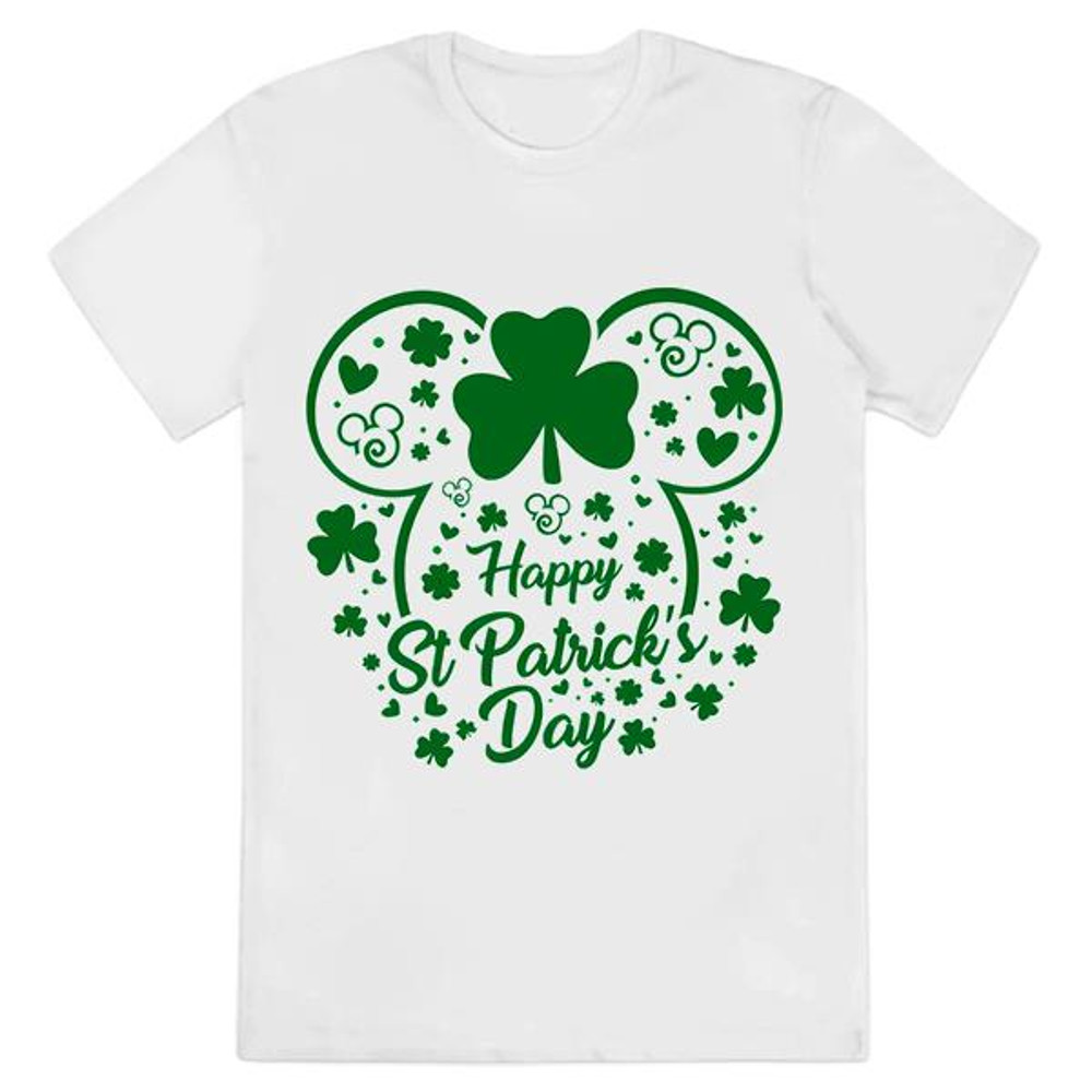 Shamrock in Mickey Ears Disney St Patricks Day T-Shirts.jpg