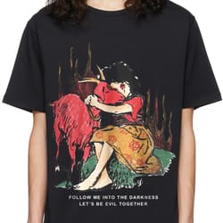 darkness oversized drop t-shirt