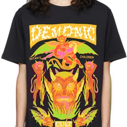 demonic oversized drop t-shirt
