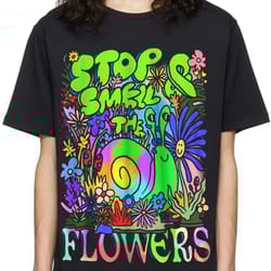flowers oversized drop t-shirt
